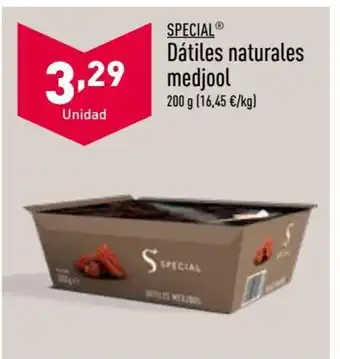 ALDI Dátiles naturales medjool oferta