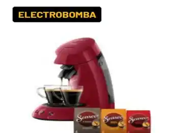 Electro Depot Sensed Cafetera Senseo HD6554/94 rojo + 100 monodosis de café oferta