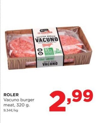 Alimerka Roler Vacuno Burger Meat 320g oferta