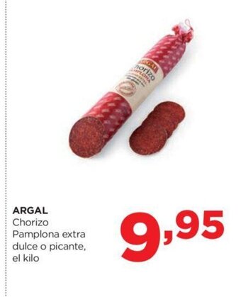 Alimerka Argal Chorizo Pamplona Extra Dulce O Picante, el kilo oferta