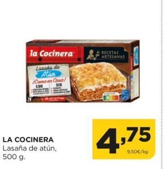 Alimerka La Cocinera Lasaña De Atún 500 g oferta