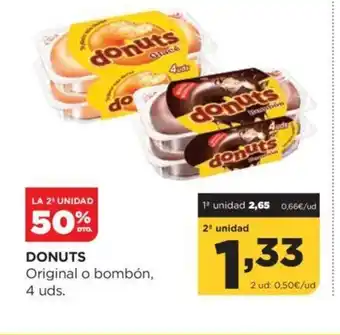 Alimerka Donuts Original o bombón 4 uds oferta