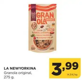 Alimerka La Newyorkina Granola Original 275 g oferta