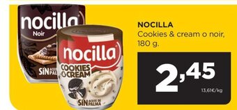 Alimerka Nocilla Cookies & Cream o Noir 180 g oferta