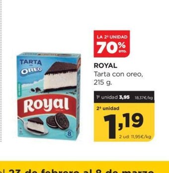 Alimerka Royal Tarta Con Oreo 215 g oferta