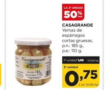 Alimerka Casagrande Yemas de espárragos Cortas Gruesas oferta