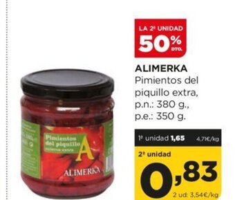 Alimerka Alimerka Pimientos Del Piquillo Extra oferta