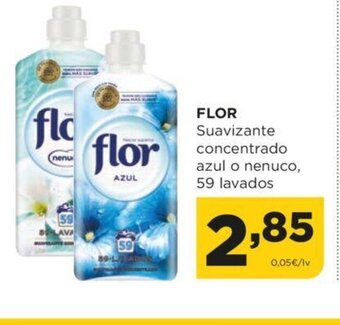 Alimerka Flor suavizante concentrado azul o nenuco 59 lavados oferta