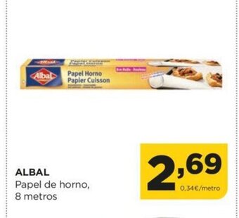 Alimerka Albal papel de horno 8 metros oferta
