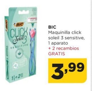 Alimerka Bic maquinilla click soleil 3 sensitive 1 aparato oferta