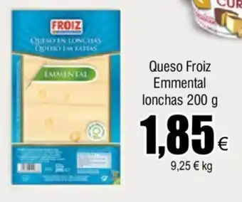 FROIZ Queso froiz emmental lonchas 200g oferta