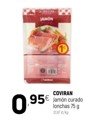 Coviran Coviran Jamón curado lonchas 75g oferta