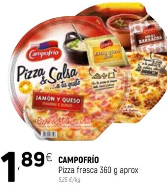 Coviran Campofrío Pizza fresca 360g aprox oferta