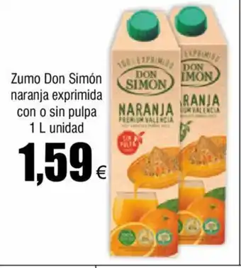 FROIZ Zumo don simon naranja expimida con o sin pulpa oferta