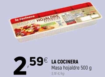 Coviran La Cocinera Masa hojaldre 500g oferta