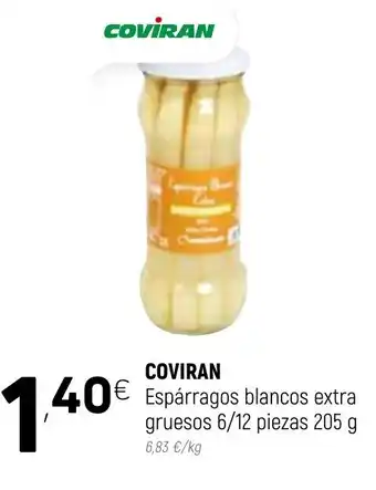 Coviran Coviran Espàrragos blancos extra gruesos 6/12 piezas 205g oferta