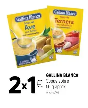 Coviran Gallina Blanca Sopas sobre 56g oferta