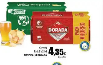 SPAR Lanzarote Cerveza pack 8 tropical o dorada oferta