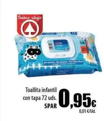 SPAR Lanzarote Toallita infantil con tapa 72 spar oferta