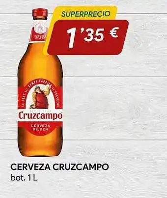 Cerveza cruzcampo bot.