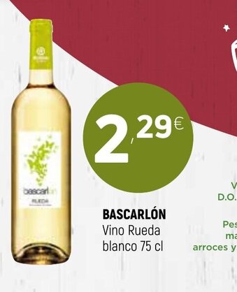 Coviran Bascarlón Vino Rueda blanco 75 cl oferta