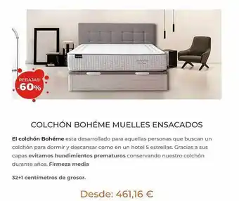 Dormitienda Colchón bohéme muelles ensacados oferta