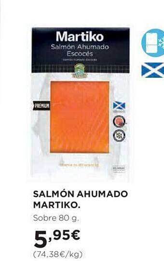Hipercor Salmón ahumado martiko oferta