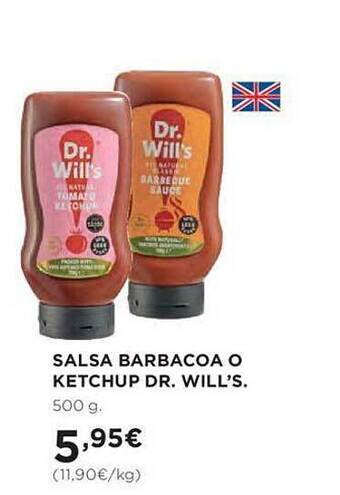 Hipercor Salsa barbacoa o ketchup dr will's oferta