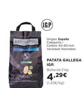 Hipercor Patata gallega igp oferta