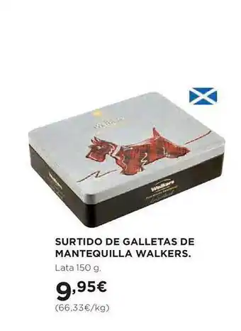 Hipercor Surtido de galletas de mantequilla walkers oferta