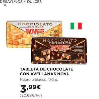Hipercor Tableta de chocolate con avellanas novi oferta
