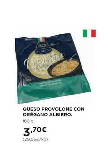 Hipercor Queso provolone con orégano albiero oferta