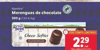 Lidl Alpenfest merengues de chocolate oferta