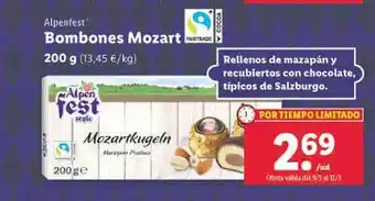 Lidl Alpenfest bombones mozart oferta