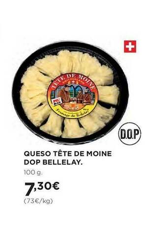 Hipercor Queso tête de moine dop bellelay oferta