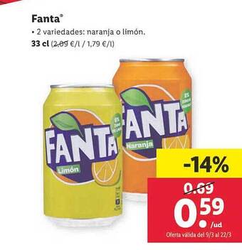 Lidl Fanta oferta