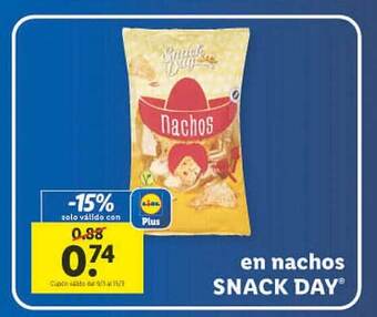 Lidl Nachos snack day oferta