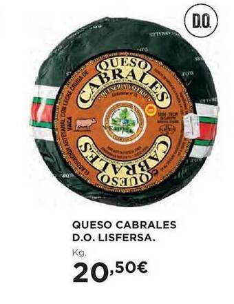 Hipercor Queso cabrales d.o. lisfersa oferta