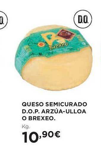 Hipercor Queso semicurado d.o.p. arzúa-ulloa o brexeo oferta