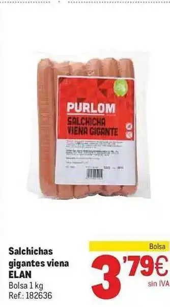 Makro Salchichas gigantes viena elan oferta