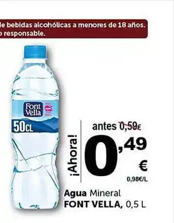 Masymas Agua mineral font vella oferta