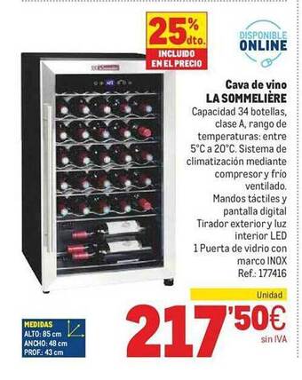 Makro Cava de vino la sommelière oferta