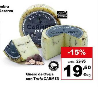 Masymas Queso de oveja con trufa carmen oferta