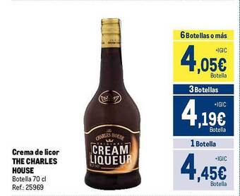 Makro Crema de licor the charles house oferta