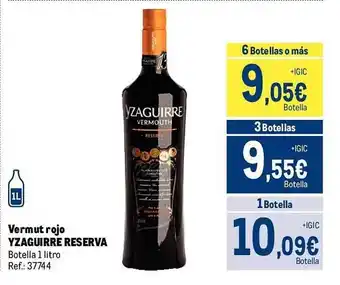 Makro Vermut rojo yzaguirre reserva oferta