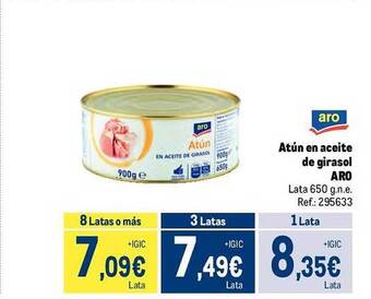 Makro Atún en aceite de girasol aro oferta