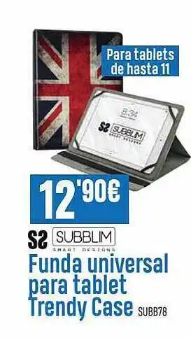 Beep Subblim funda universal para tablet trendy case oferta