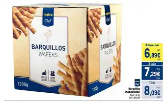 Makro Barquillos makro chef oferta