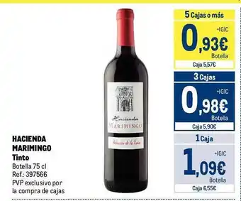 Makro Hacienda marimingo tinto oferta