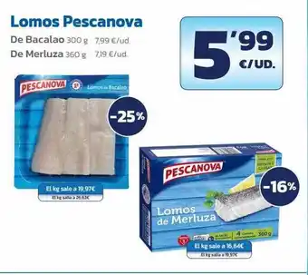 AhorraMas Lomos pescanova oferta